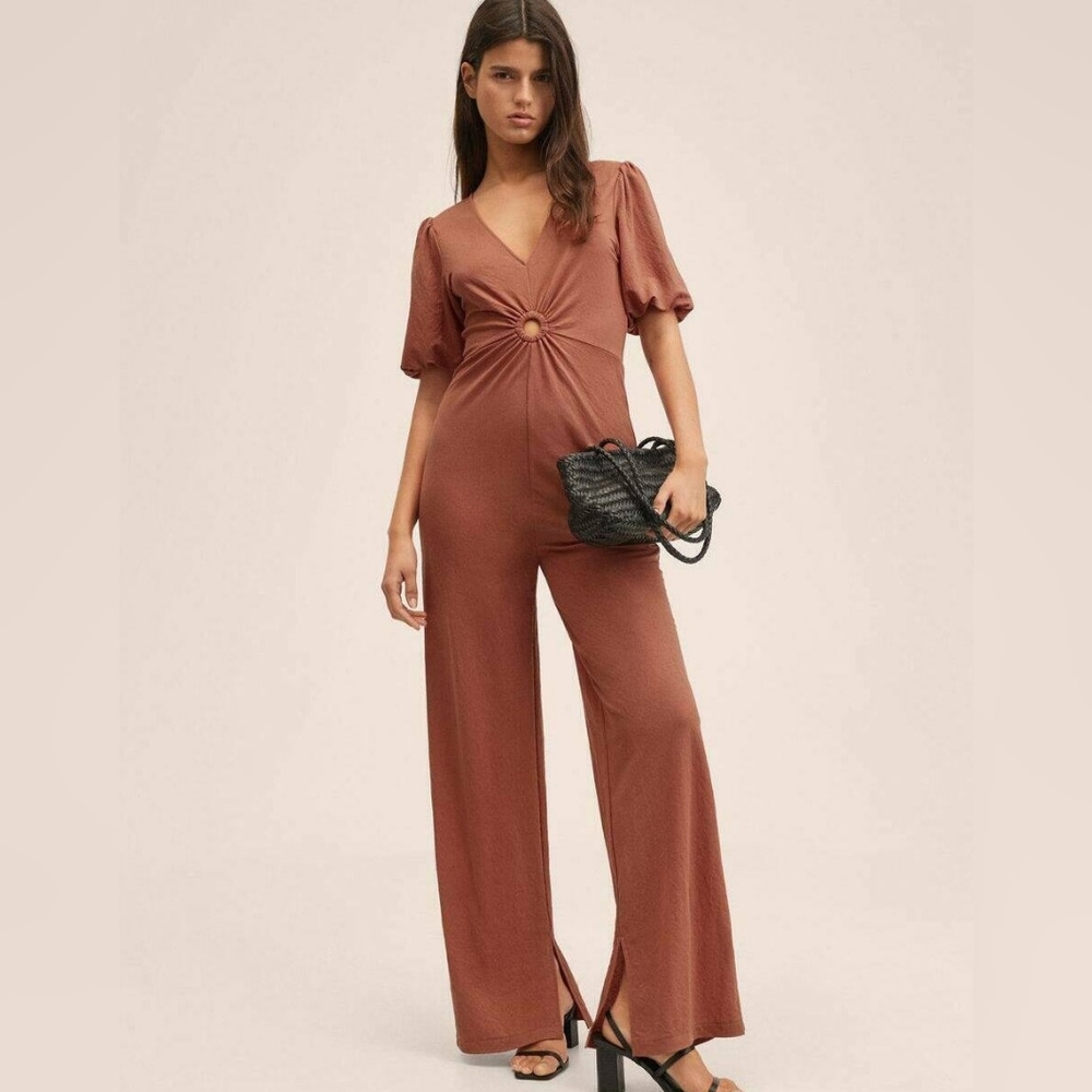 Cut-Out Detail Jumpsuit - Woman Mango